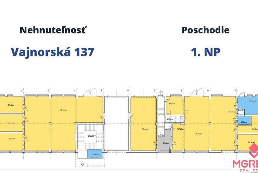 Administratívne priestory od 17m2, Vajnorská ul., Nové Mesto