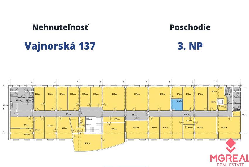 Administratívne priestory od 17m2, Vajnorská ul., Nové Mesto