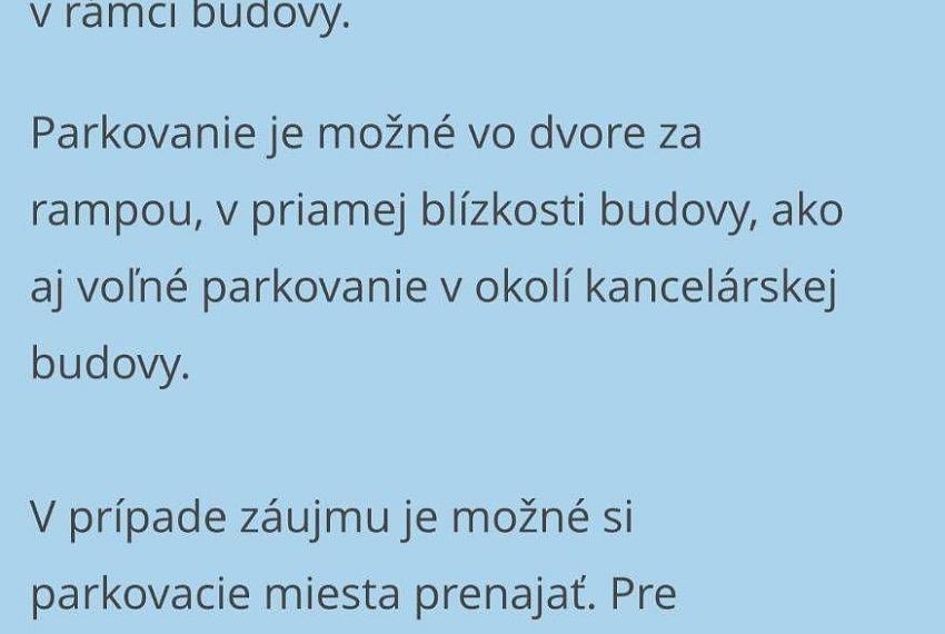 Kancelárske priestory od 17m2, Koceľova ul.